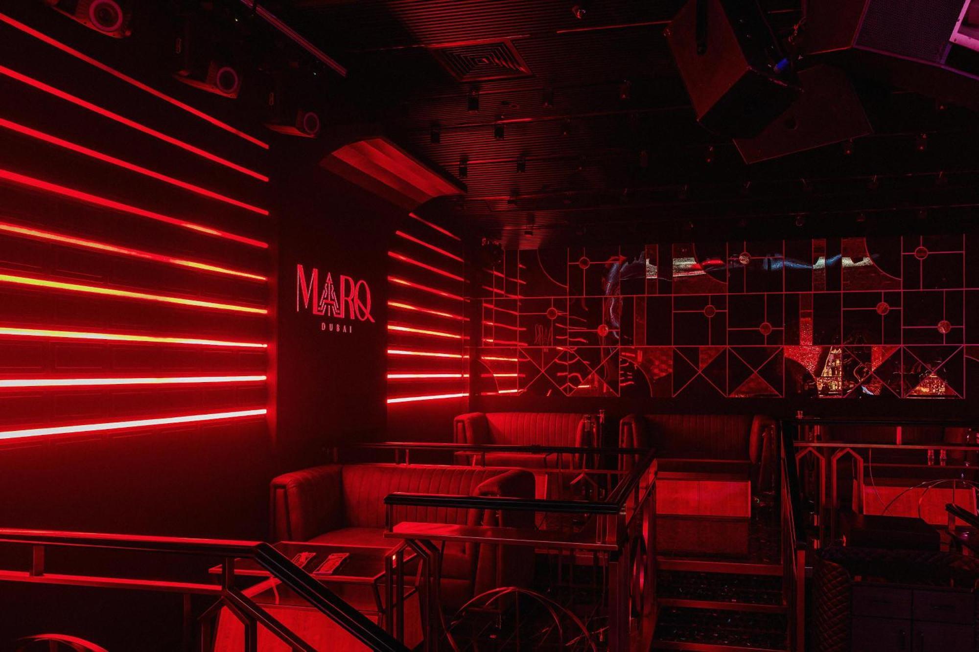 Dubai Marine Beach Resort & Spa Esterno foto Interior of Marquee nightclub
